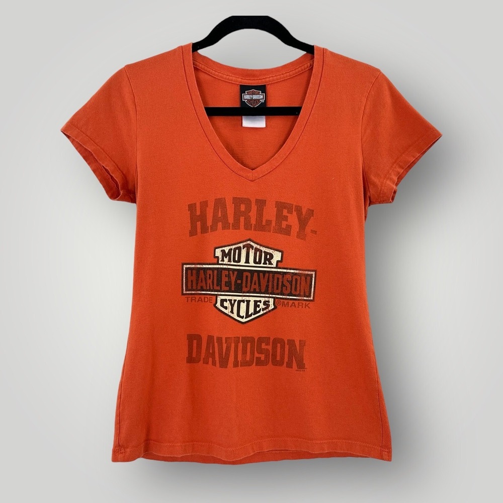 Harley Davidson T-Shirt Womens Small Mad Boar HD San Benito Texas MADE IN USA